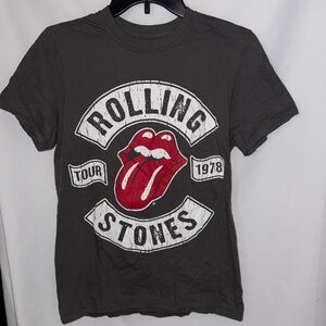 The Rolling Stones Gray Cotton Tee